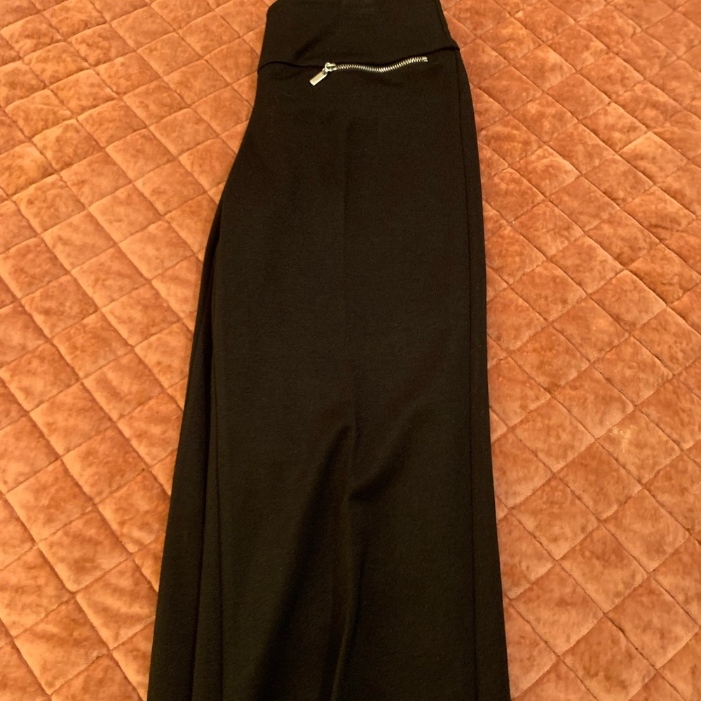 New York & Company Black Dress Psnts  with Zipper Accents.